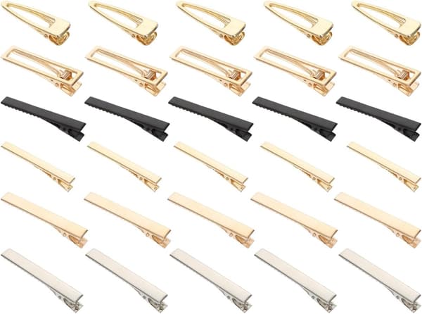 60 stk DIY Hårnåler Legering Hårspenner Enkle Bobby Pins Hodeplagg Tilbehør