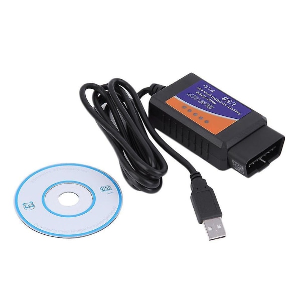 USB-kabel OBD2 ELM327 Bilscanningdiagnostisk Scanner 64 Bit