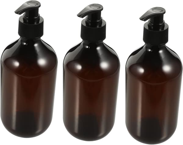 3 st 300 ml påfyllningsbara pumpflaskor, multifunktionella lotion- och schampodispenserflaskor för förvaring av handtvål i hemmet och badrummet