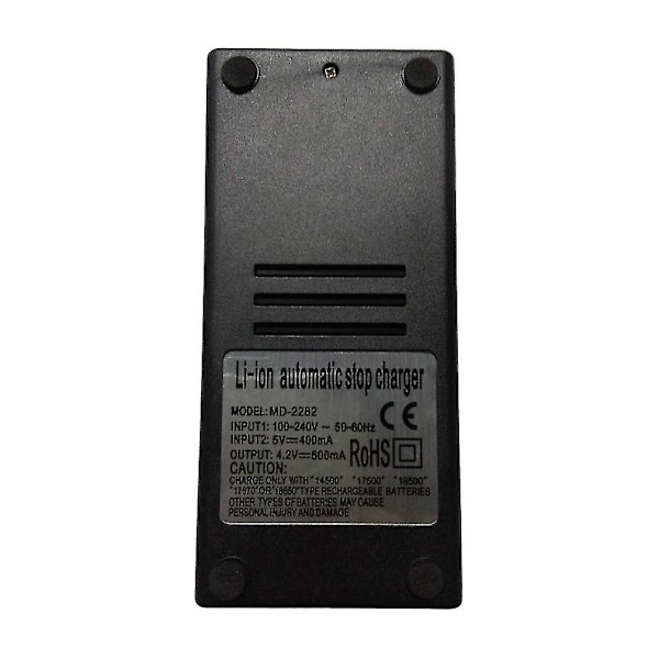 Stabiliserende WF-139 AU-lader til 18650 14500 17500 Li-ion batteri