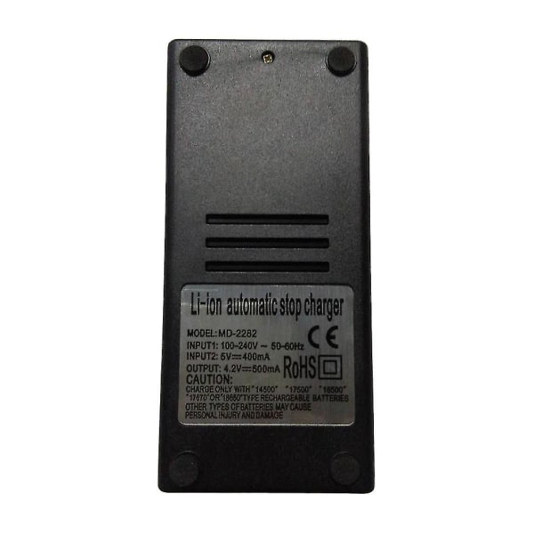 WF-139 AU-lader for 18650 14500 17500 17670 3.7V Li-ion