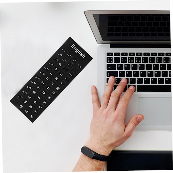 6 Pak Vandtætte Keyboard Klistermærker Engelsk Sprog