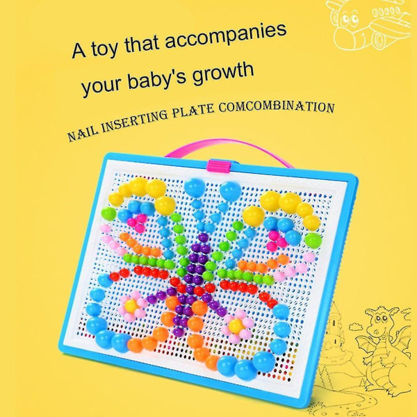 294 stk/sæt børn Intelligent 3d puslespil legetøj Diy svamp negle legetøj gave
