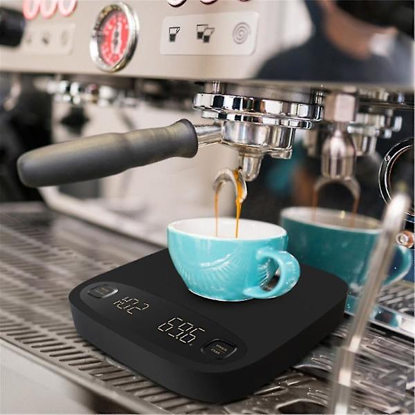 Kaffevægt Timer Digital Køkken Vandafvisende Madvægt