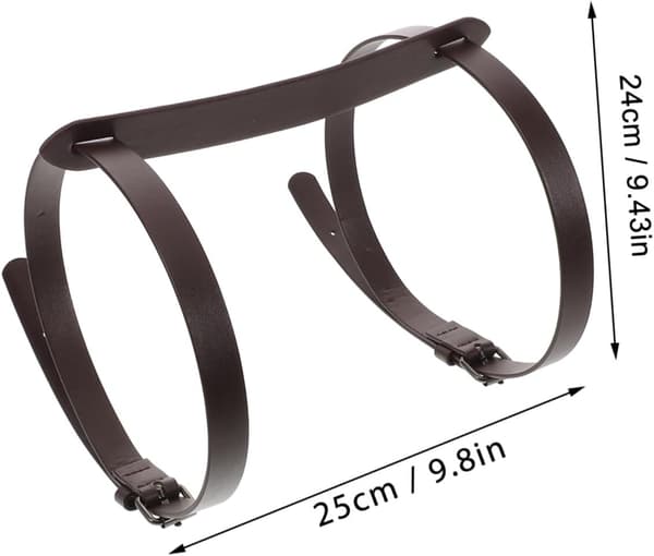 Yogamattrem Bärrem Justerbar PU-läder H-formad Yogabärrem