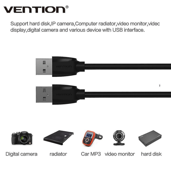 Vention A43 USB 2.0 M/M Connector Kabel Ulike lengder