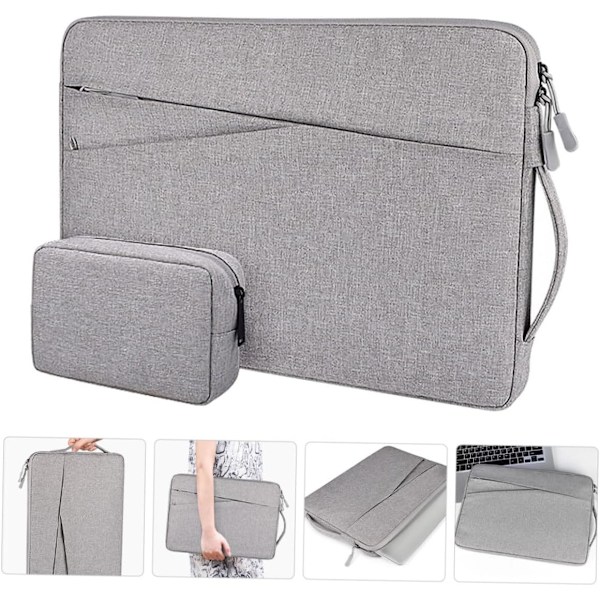 2-i-1 Laptop Ryggsekk Bag og Oppbevaringspose for 14.1/15.4/16 Tommer Lett Mote Vanntett