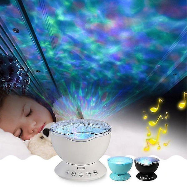 7 Farger Havbølge Stjernehimmel LED Nattelys RC Lampe