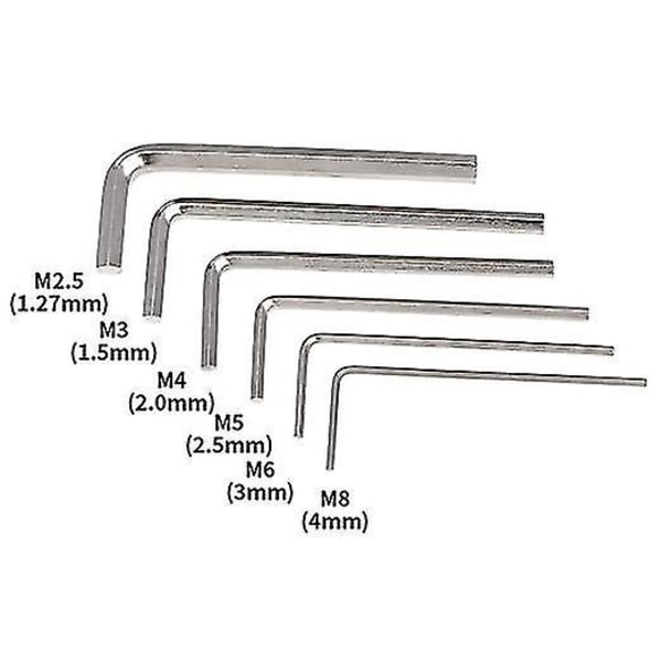 300-pack Hex Socket Cup Point Grub Screw Set Rostfritt Stål M2.5-M8