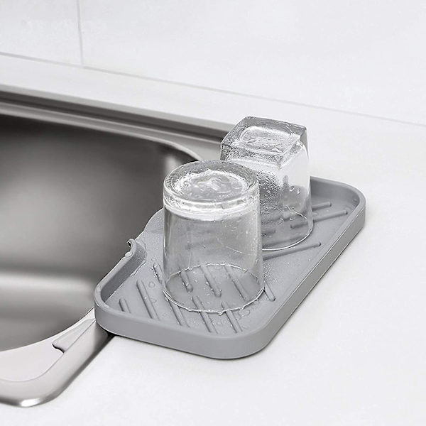 Silikon Svampeholder - Kjøkkenvask Organizer Caddy - Oppbevaringsskuff For Oppvask Svampe,