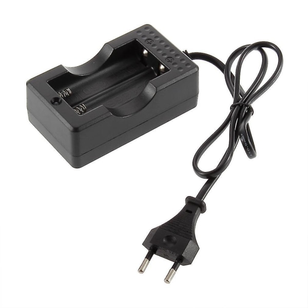 Bærbar LED Dobbelt Batterilader til 18650 Li-ion HR-168AA
