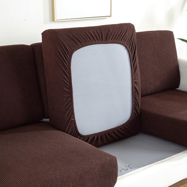 Ren Farge Tykk Elastisk Sofadekke Moderne Minimalistisk Sofa coffee