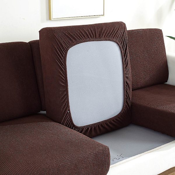 Ren Farve Tyk Elastisk Sofa Betræk Moderne Minimalistisk Sofa coffee