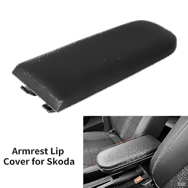 Armlenestoppdeksel Senterkonsoll Armlenest Oppbevaringsboks Loksdeksel For Skoda Octavia Fabia Roomster Rapid Soft Cloth