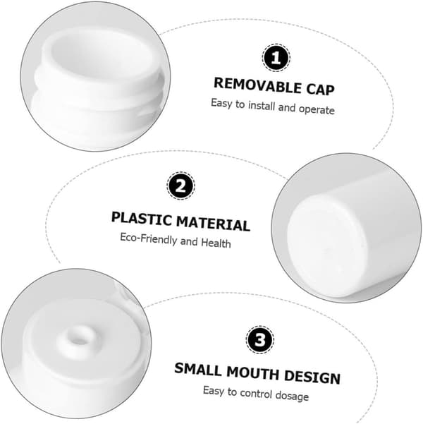 18 st återanvändbara plastflaskor bärbara lotionflaskor små vätskedispensrar