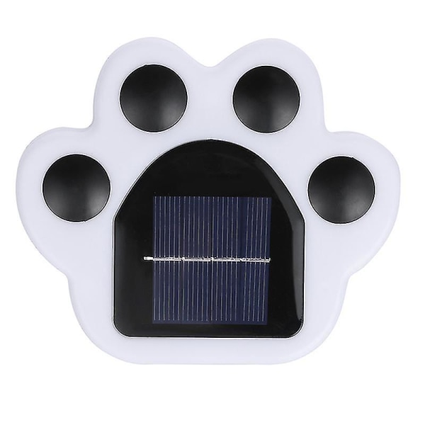 Solar Pathway Lighting Outdoor,paw Solar Garden Lights, Led Waterproof Animal Path Lights For Patio Garden Driveway Villas Back Yard Stair2pcswhite