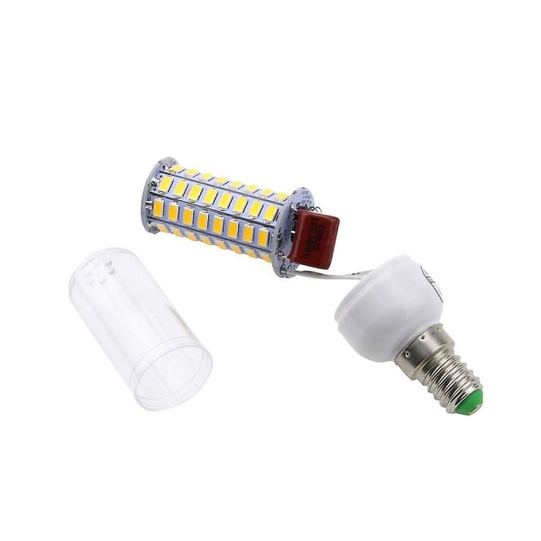 6 stk. 7W LED Majslys E14 E26/E27 72 LED SMD 5730 Dekorative