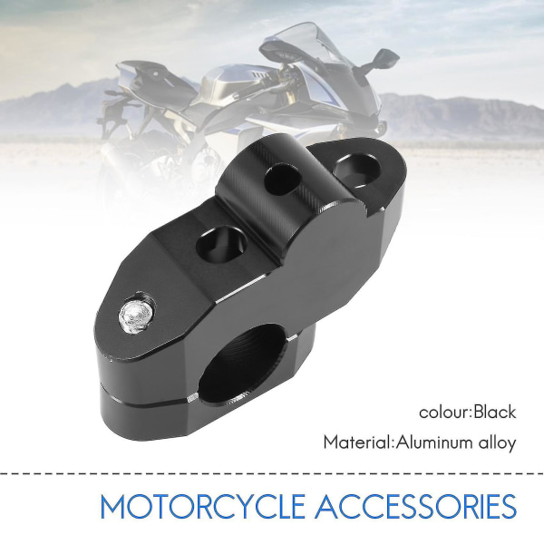 Universal Motorcykel Styr Riser Til 22mm For Sort