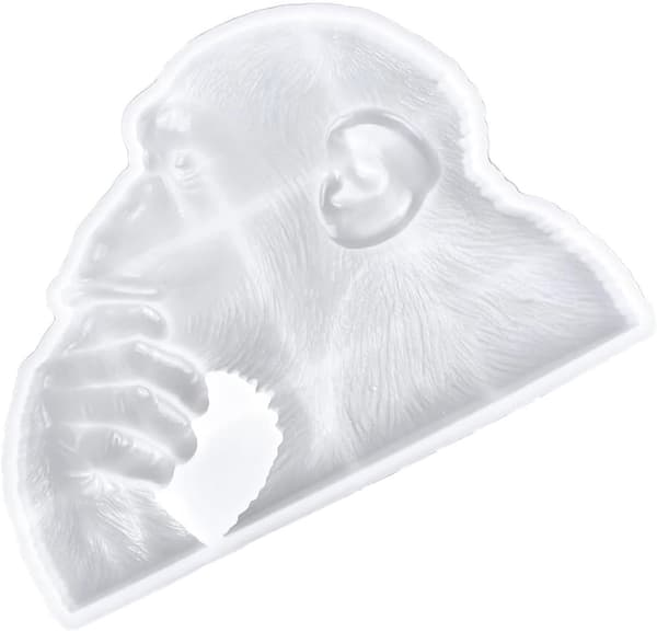 DIY Gorilla Silikonform Non-Stick Epoxihartsform 3D Gorilla Dekor Silikon