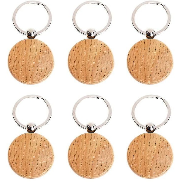 Trärunda Nyckelringar DIY Hängsmycken Blanka Nyckelrings Taggar