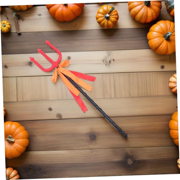 2 st Halloween Trident Prop Plast Pitch Fork för Demon Kostymtillbehör