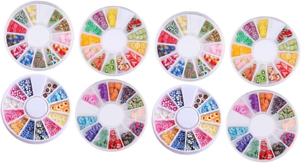 Polymer Clay Frugtskive Neglekunstpynt DIY Manicure Dekoration Tilbehør