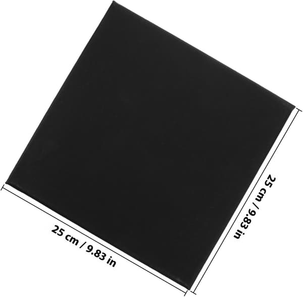 Lærredsplader og oliemalingspaneler til studerende, sort 25x25cm lærredspanel egnet