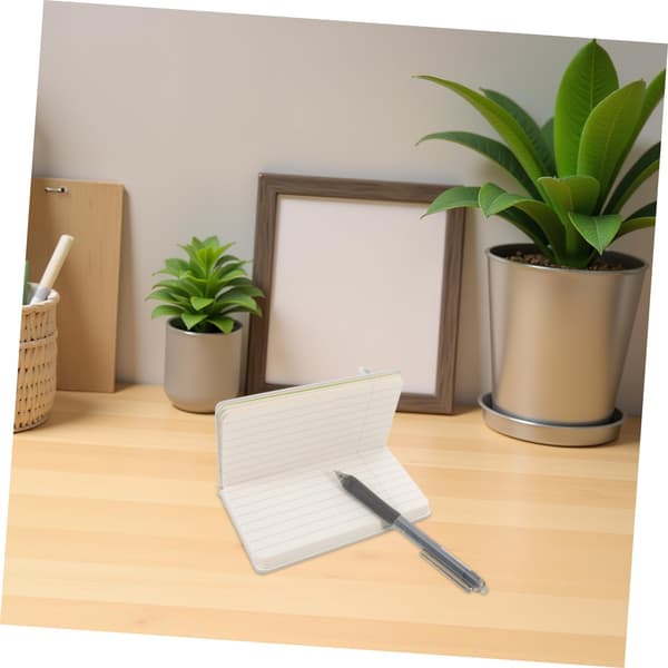 Bærbart Mini PU Læder Notesblok Sæt med Pen, Lille Lomme Notesbog 5.8\" X 3.5\"