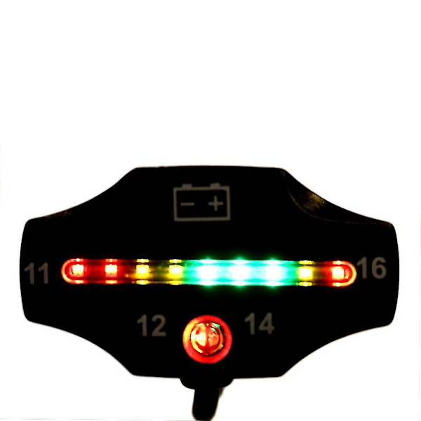 Bil Motorsykkel LED Batterispenningsmåler 12v Indikator