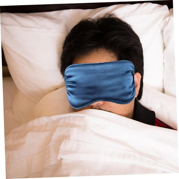 2 st sovmask i siden, ventilerad ögonbindel för bekväm vila
