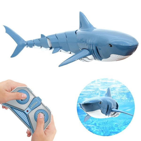Uusi Rc Shark 2,4 g sähkösimulaatio vedenpitävä kala kesä vesi uinti taapero lelut lahjat