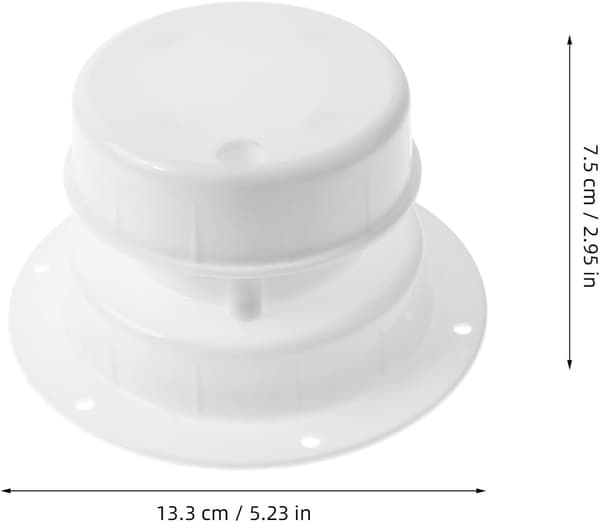 Byte av avluftningslock för husbilsavlopp, avloppsventilskydd för husbilstaklock i vit plast