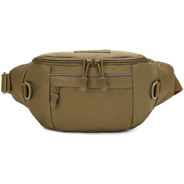 Taktisk Midjeväska, Nylon Oxford Utility Multifunktionell Edc Crossbody Rem Väska Bröst Ryggsäck (brun)