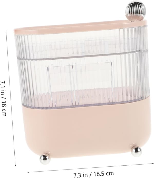 Makeup Organizer Etui Roterende Kosmetik Opbevaringsboks Rum Robust Plast Skrivebords Hår Tilbehør Organizer