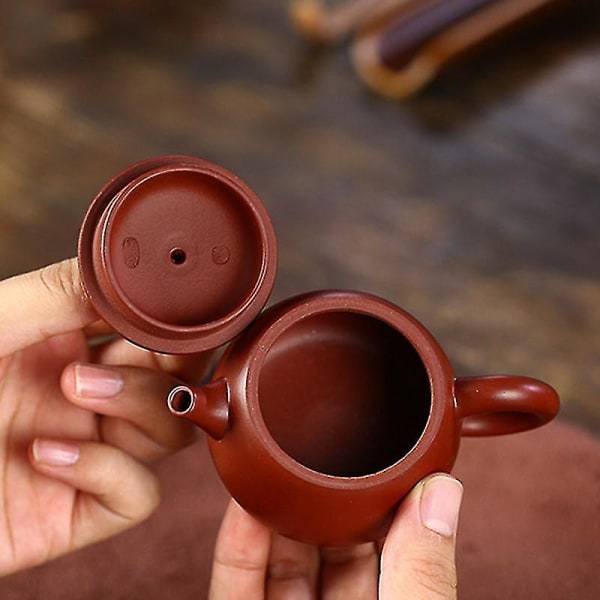 Yixing Håndlavet Lilla Ler Tekande Kugle-Infuser Tekande