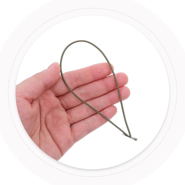 10 stk. elastiske stropper med metallender, 12 cm rund nylonsnor for fleksibel justering og høy elastisitet