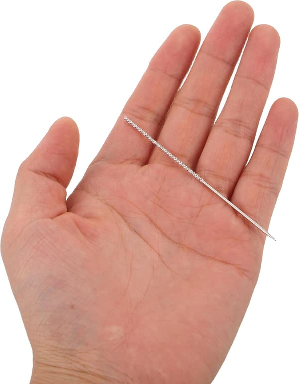 30 st synålar för att fixa tråddragningar, nål för att reparera stickade tyger, förvaring