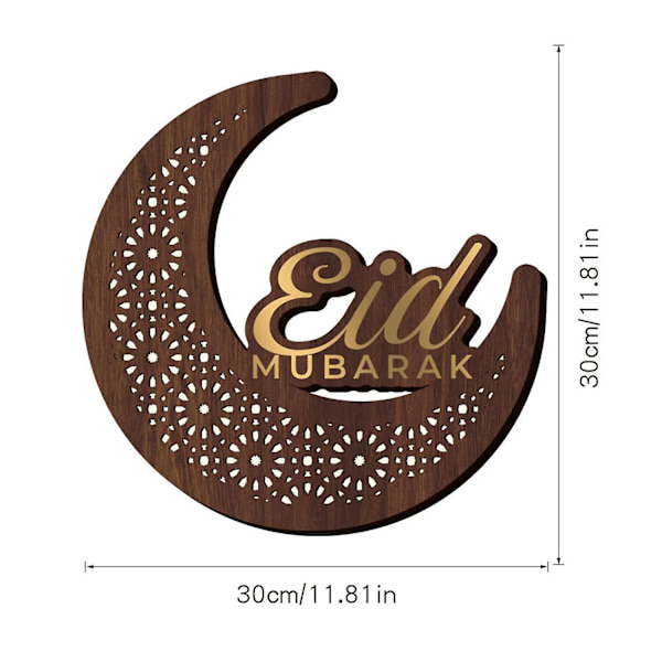 Eid Mubarak Ramadan Akryylikuu ja Tähti Led-valo Muslimijuhliin