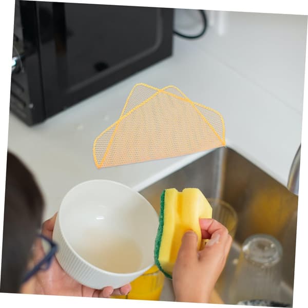 6st Mesh Non-Stick Oljedisktrasa Köksrengöring Diskhanddukar Praktiska Disktrasor för Diskrengöring