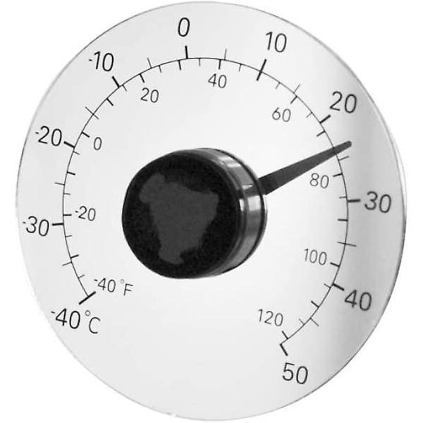 Udendørs termometer selvklæbende, døre og vinduer gennemsigtigt vandtæt termometer uden dej