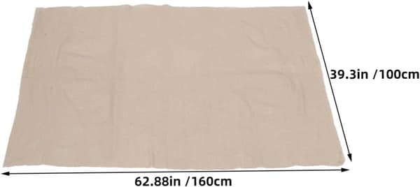 2 stk. linstoff keramikkverktøy, burlap vevd teksturavtrykkingsduk, slitesterk khaki