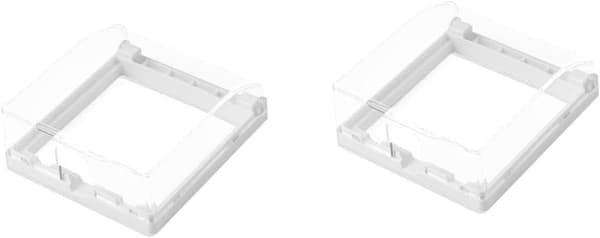 2 stk. veggboks, stikkontakt, frontplatedeksel for hjemmebruk, for overflatemontert materialdesign