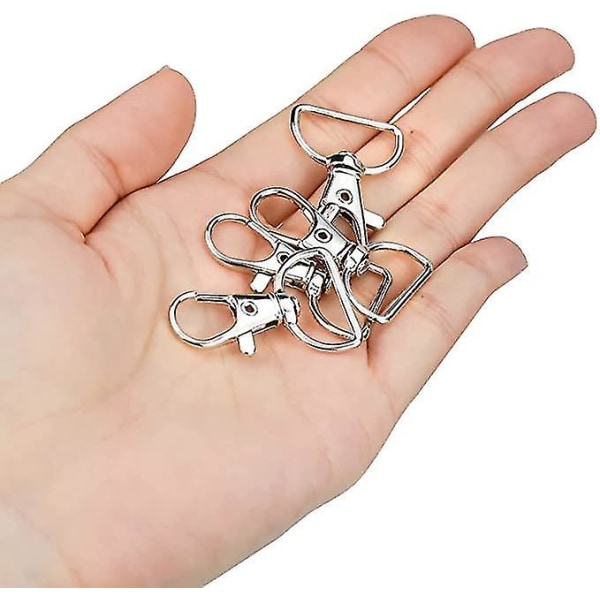 50st svängbara nyckelringar Spännen Trigger Snap Hooks D Ring
