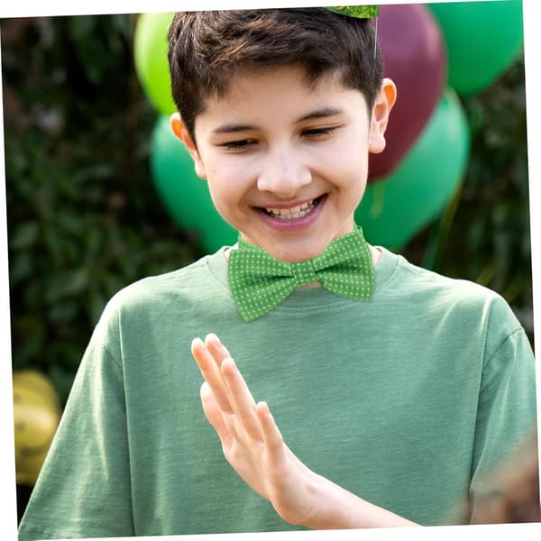 Patrick's Day Justerbar Butterfly til Bløde Forbundne Hals-Butterfly til Drenge og Festtilbehør til Helligdagsfester