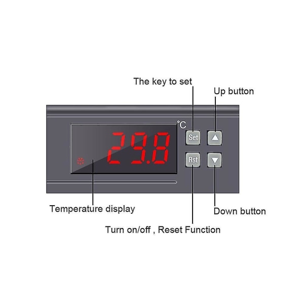 Termostat 30A Digital Temperaturregulator NTC-sensor