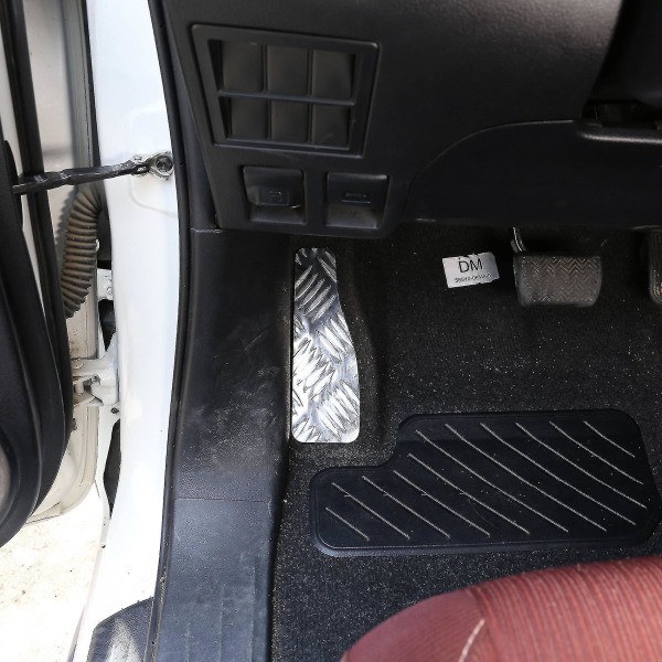 Bil Aluminium Legering Fodstøtte Pedal Pad Cover Trim Bilstylning