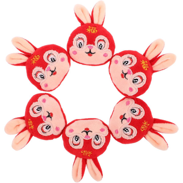 Påskefestutstyr 6 stk. Kawaii Kanin Brosjepinner Dekorative