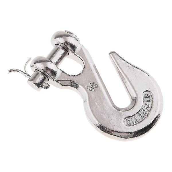 Rustfritt stål U-formet Clip Grip Chain Hook, 316 Rustfritt stål Crook Slip Hook Marine Hook