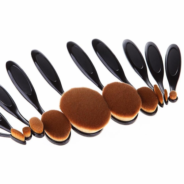 10 stk. Skønhed Tandbørste Formet Foundation Makeup Pensler