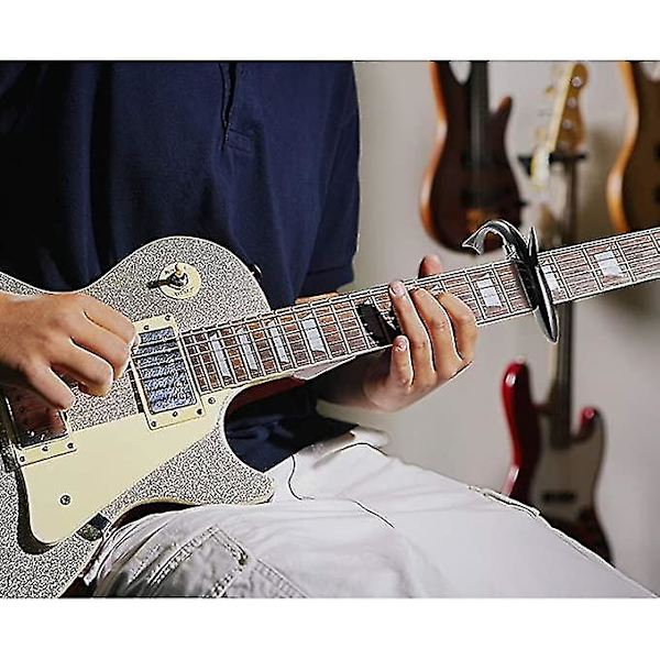 Guitar Capo Akustisk Elektrisk Hurtig Skift Silikon Polstring